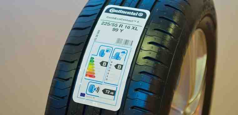 Tyre with EU tyre label