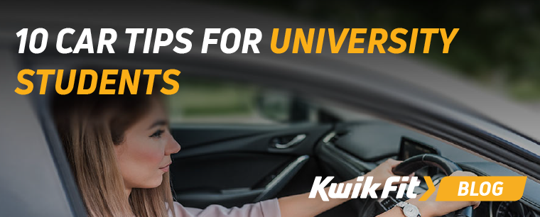 Young driver in the car