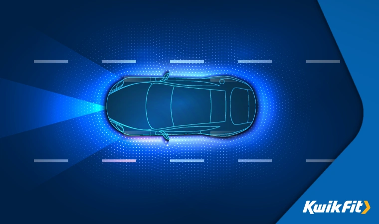 Concept art for a 'fully aware' car with sensors that cover the entire perimeter � better enabling it to help drivers drive safer.